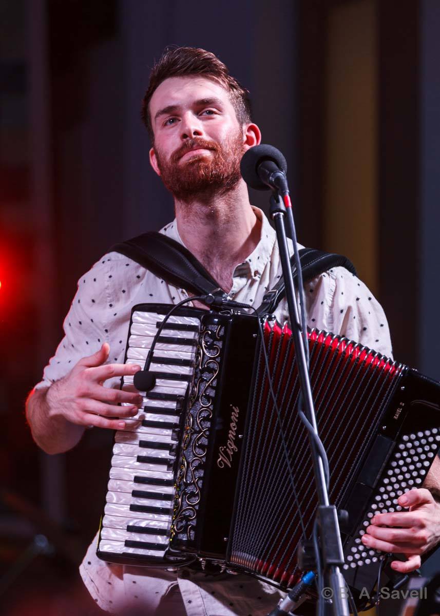 Danny playing the accordion