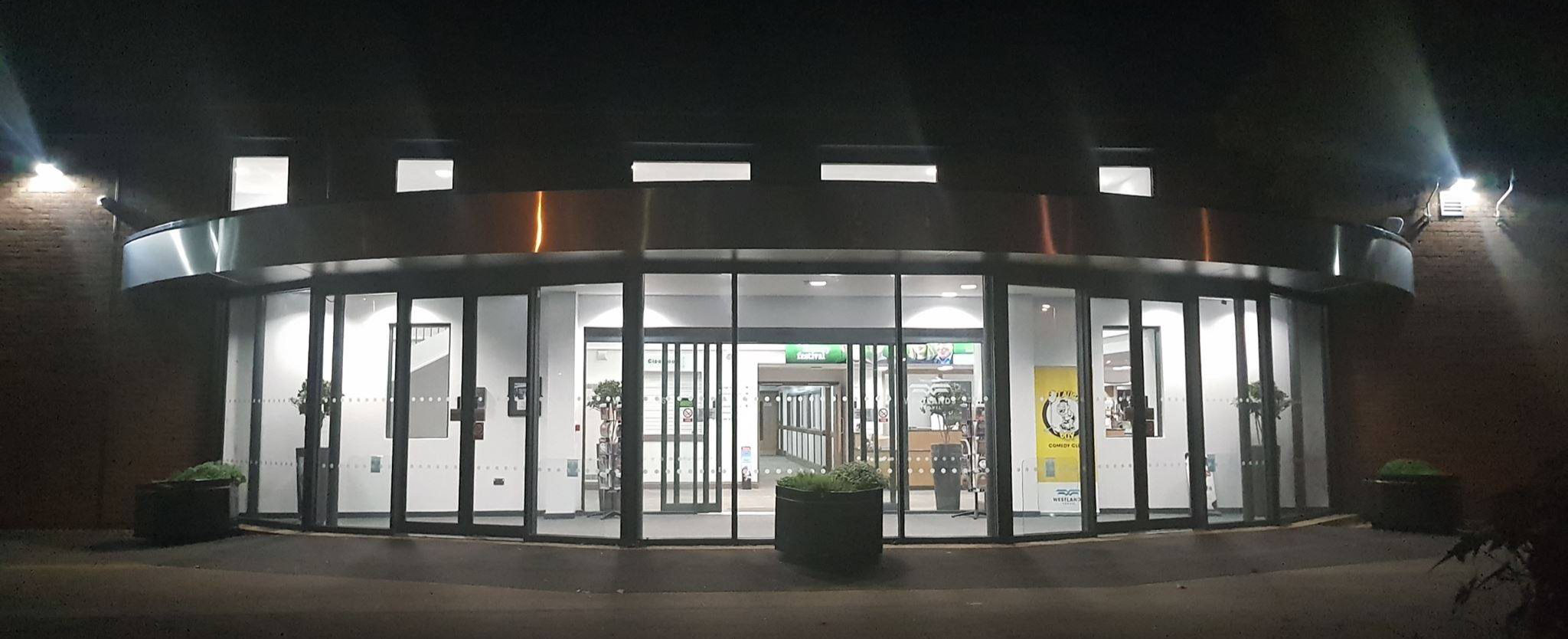 Westlands Entertainment Venue at night