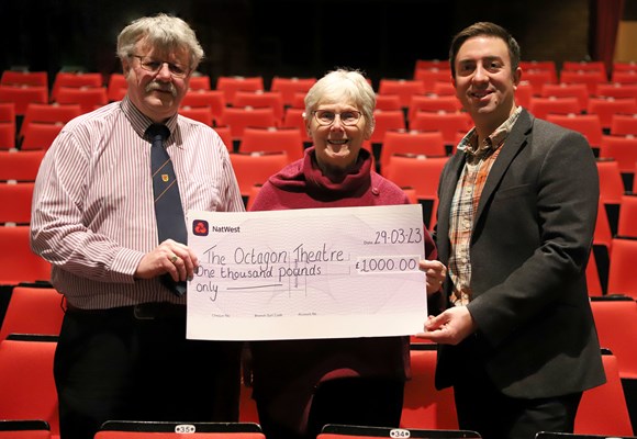 Yeovil Community Arts Association donate to Octagon redevelopment